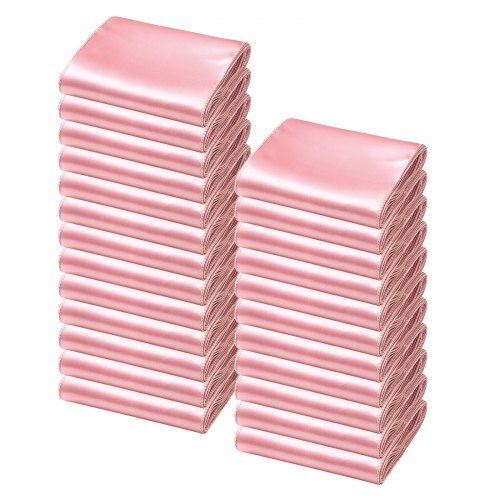 Satin Chair Sashes Bows, 50PCS Chair Ribbon Ties Back Sash, 7 x 108 inch, Rose Gold Wedding Reception Decoration, for Wedding Ceremony Baby Shower Party Events Banquet Chair Cover Decoration