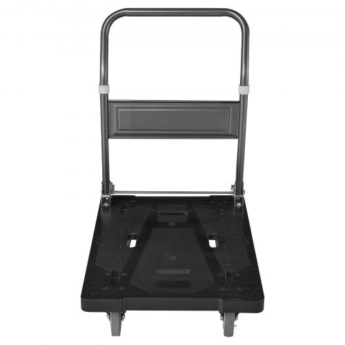 Foldable Push Cart Dolly, 1000 lbs Capacity, Folding Platform Truck with Swivel Wheels, Moving Platform Hand Truck Flatbed Cart, Space Saving Push Handle, for Easy Storage, 35.2 x 23.4 x 33.5 in - American Smart
