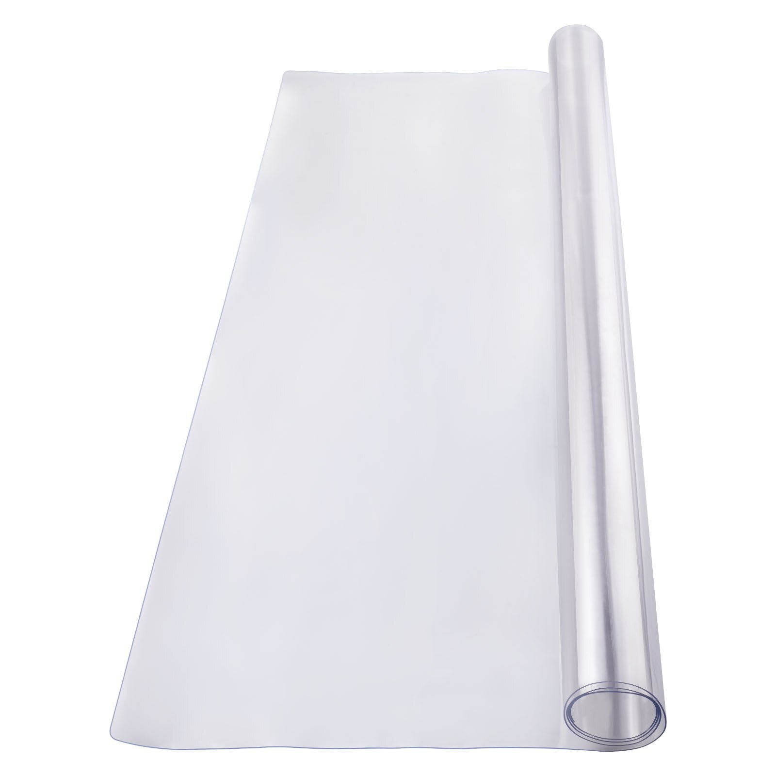 Plastic Table Cover, 54 x 54 Inch 1.5 mm Thick Clear Table Protector, Square PVC Desk Mat, Waterproof & Easy Cleaning Desk Pad Tablecloth, for Office Dresser Dining Room Table Night Stand - American Smart