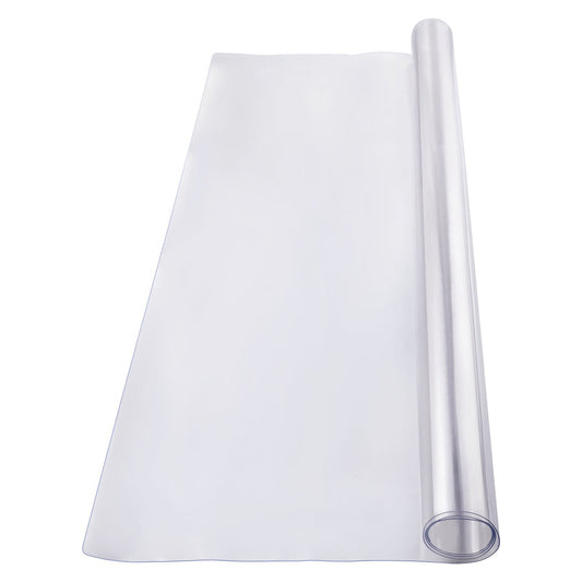 Plastic Table Cover, 54 x 54 Inch 1.5 mm Thick Clear Table Protector, Square PVC Desk Mat, Waterproof & Easy Cleaning Desk Pad Tablecloth, for Office Dresser Dining Room Table Night Stand - American Smart