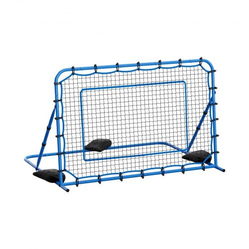 Soccer Rebounder Net, Quick-Switch Angle Soccer Goal Rebounder for Control, Passing Practice, Heavy-Duty Iron Frame & PE Net, Easy Setup Ball Training Aids & Equipment for Teens&Adults,6 x 4 ft