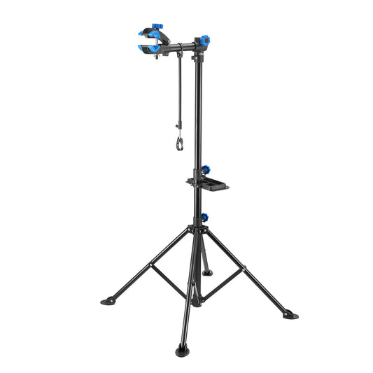 Bike Repair Stand, 66 lb Heavy-duty Bicycle Work Stand with 32.8-56.6 in Adjustable Height & Magnetic Tool Tray, Foldable Bicycle Maintenance Rack, Shop Home Mechanics for Mountain & Road Bike - American Smart