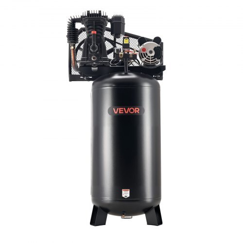 60 Gallons Heavy-Duty Air Compressor, 5HP 12 SCFM at 90PSI Air Compressors Max 145PSI Pressure, Oil-Lubricated Compressor Tank for Industrial Manufacturing, Large Workshops (230V 60Hz, No-Plug)