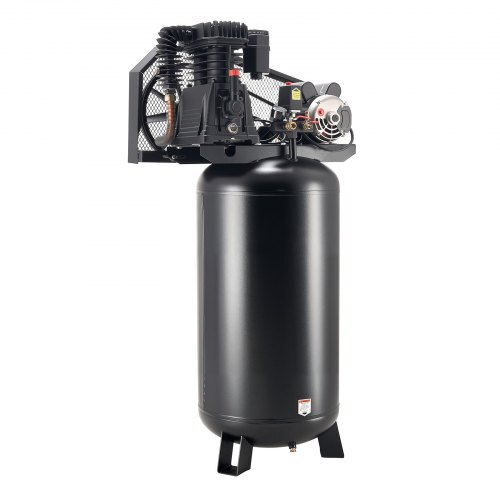 60 Gallons Heavy-Duty Air Compressor, 5HP 12 SCFM at 90PSI Air Compressors Max 145PSI Pressure, Oil-Lubricated Compressor Tank for Industrial Manufacturing, Large Workshops (230V 60Hz, No-Plug)