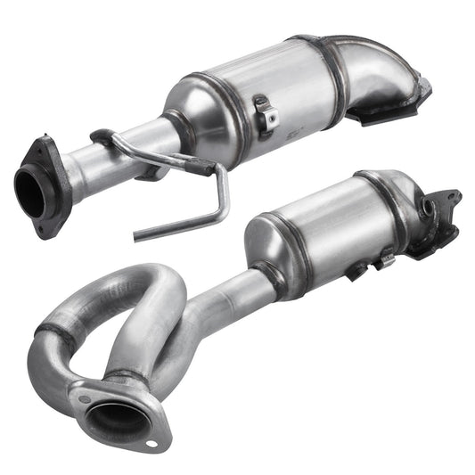 Catalytic Converter, 2 Pack, Compatible with 2012-2017 Jeep Wrangler 3.6L V6, Front, Replacement OE 641511, Stainless Steel Material High Flow Catalytic Converter, for Exhaust Gas Purification