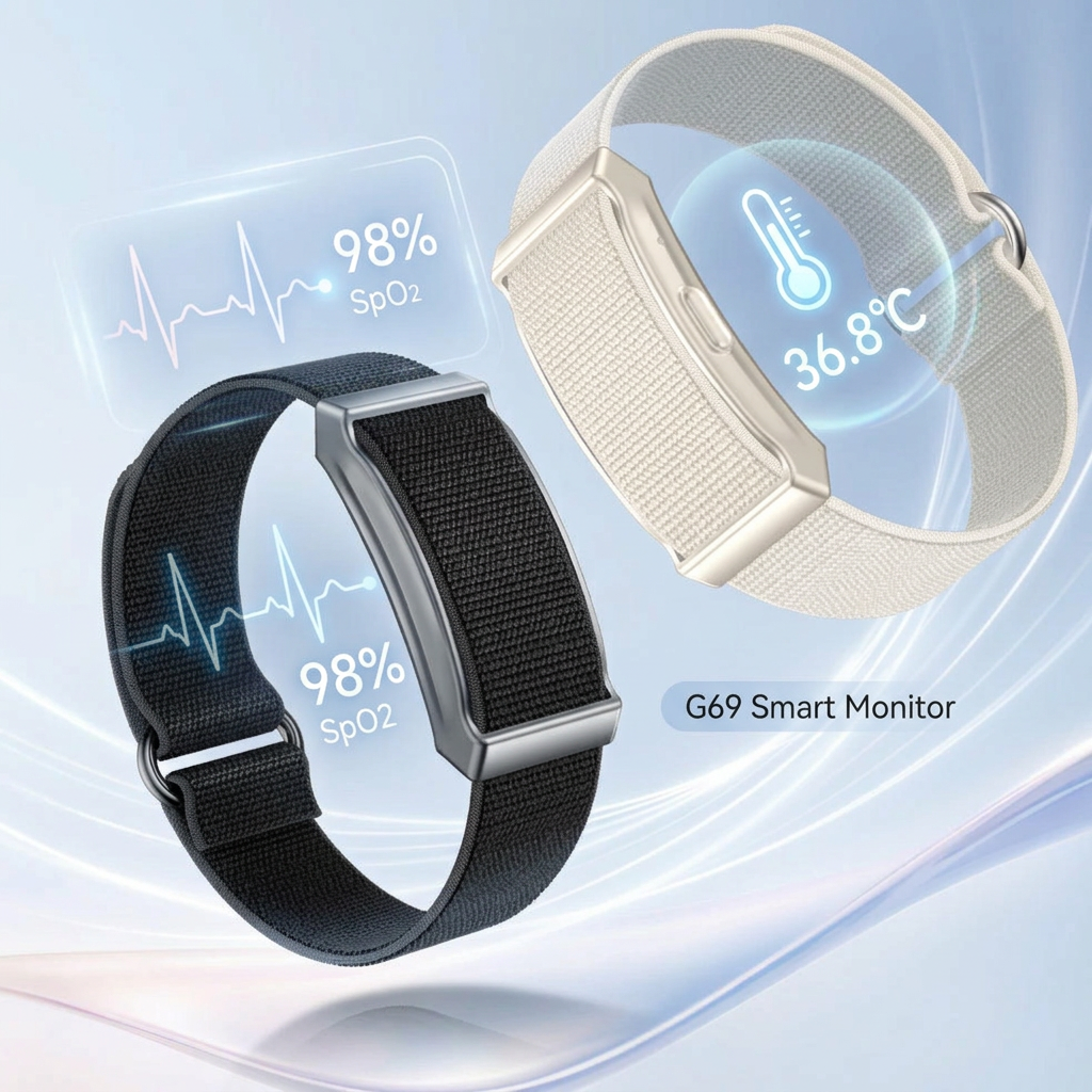 G69 Screenless Bracelet For Heart Rate Blood Oxygen And Body Temperature Monitoring