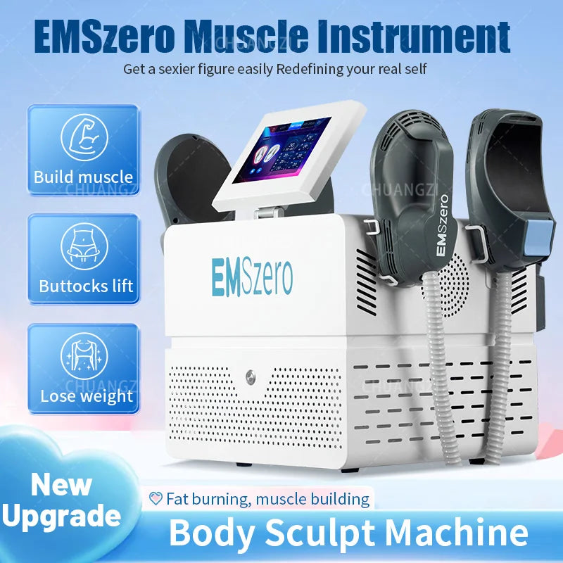 EMSzero RF EMS Sculpt Machine by American Smart, 6500W electromagnetic body slimming and muscle stimulation device.