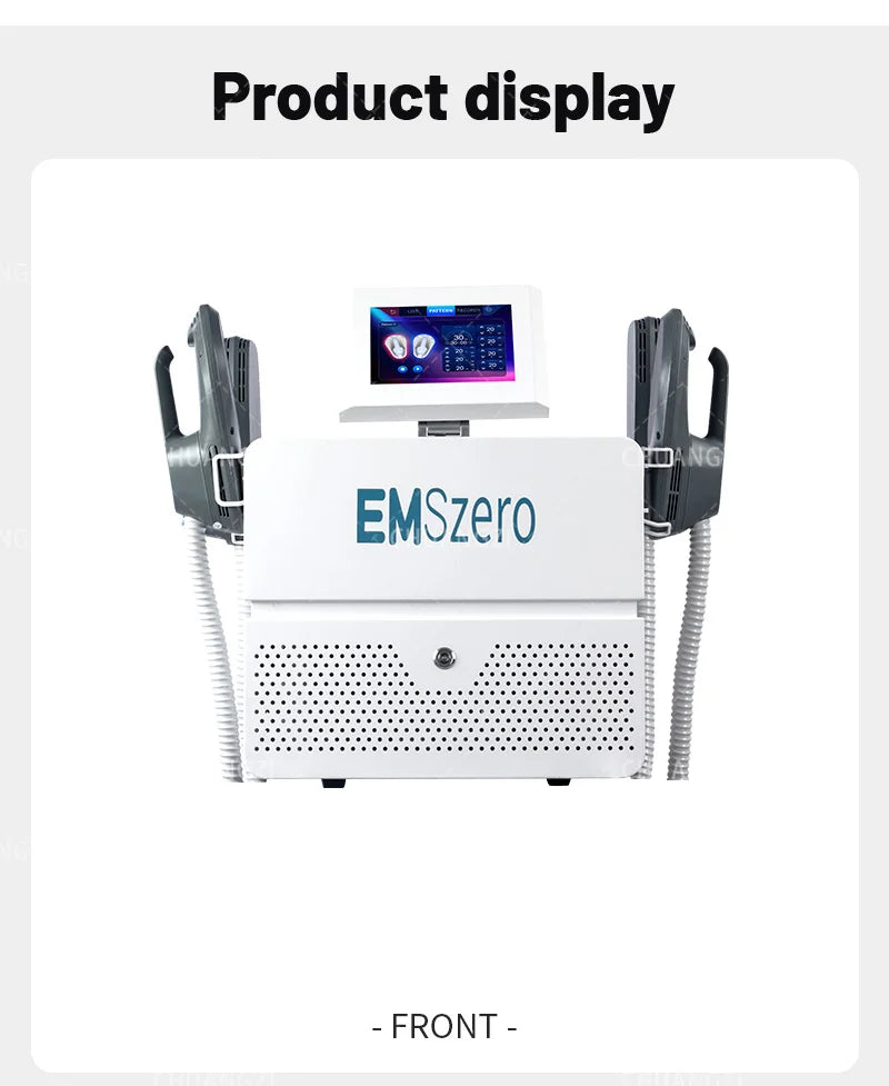 EMSzero RF EMS Sculpt Machine by American Smart, 6500W, with body slimming and muscle stimulation attachments