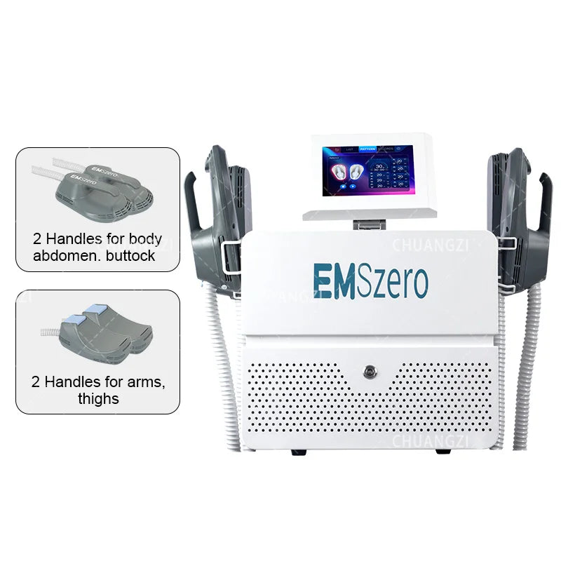 EMSzero RF EMS Sculpt Machine by American Smart for body slimming, fat removal, muscle stimulation, and weight loss at salon.
