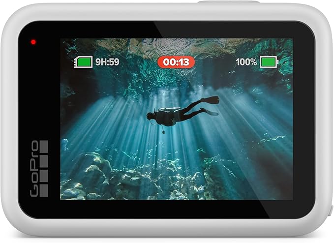 GoPro HERO13 Black waterproof action camera in Polar White with 5.3K60 video and 27MP photo, by American Smart (AM).