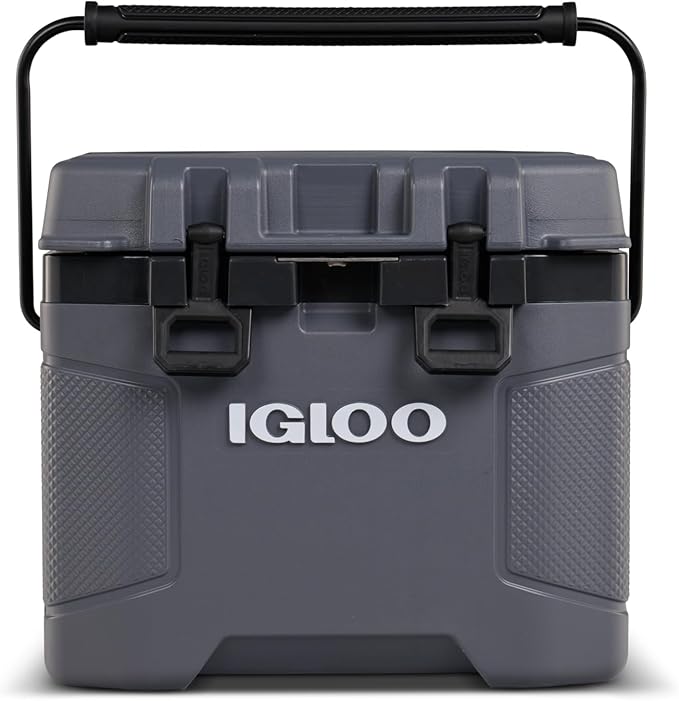 American Smart Igloo Trailmate Cooler with insulated hard shell design and sturdy latch for outdoor ice storage and transport.
