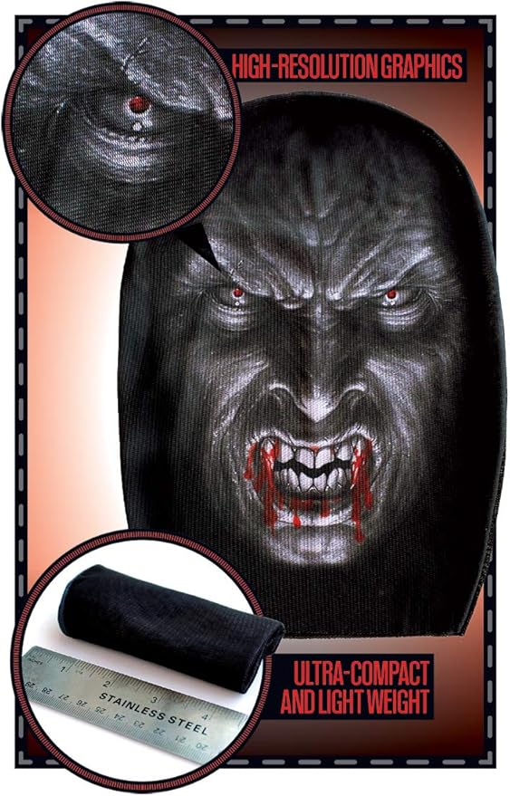 American Smart OLYPHAN scary Halloween mask for men, full face vampire costume with detailed features for adults.