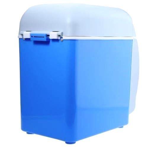 American Smart 7.5L portable car refrigerator and warmer for travel, cooling and warming food and beverages on the go.