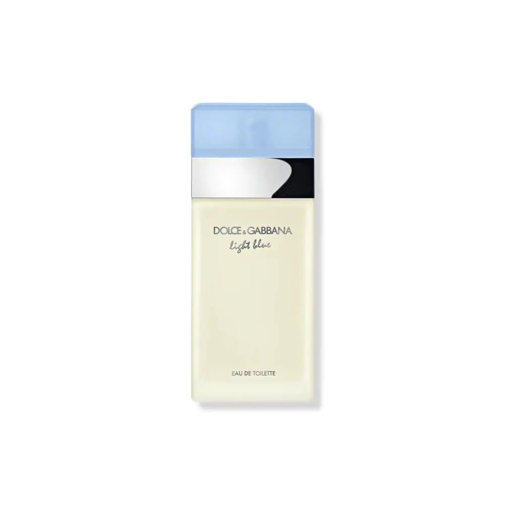Dolce & Gabbana Light Blue Eau De Toilette spray for women, 0.84 fl oz, with clear bottle and blue accents.