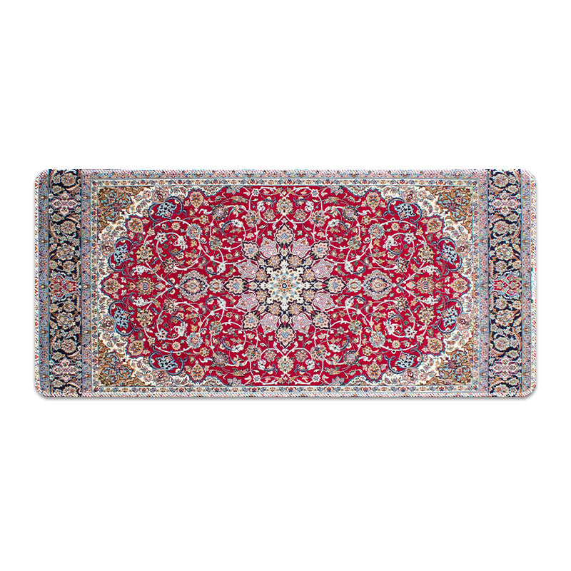 Large Persian-style mouse pad by American Smart EP with natural rubber backing, anti-slip desk mat for office and gaming use.