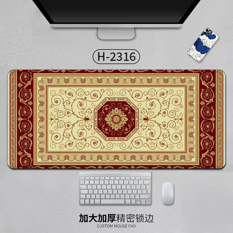 Large Persian-style mouse pad by American Smart, featuring natural rubber anti-slip backing and detailed Persian carpet design.