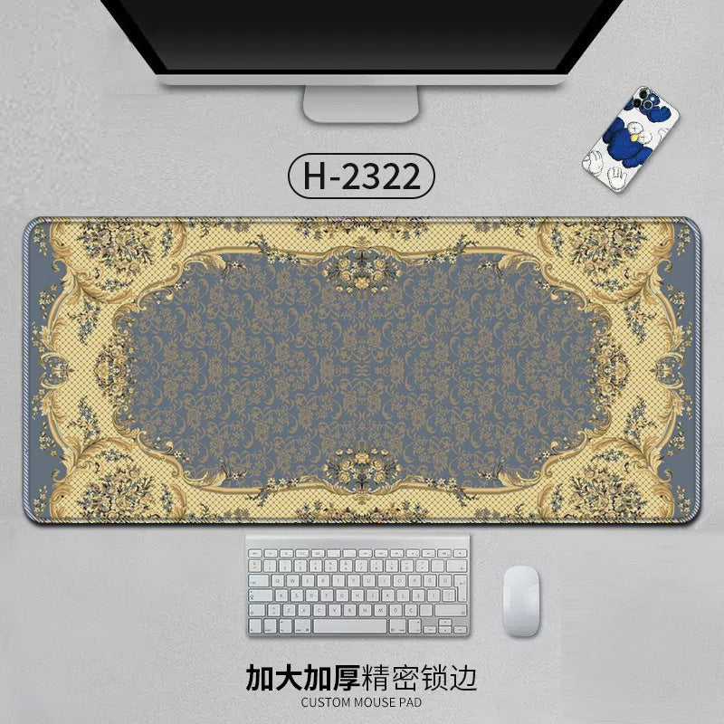 Large Persian design mouse pad by American Smart EP with natural rubber backing, anti-slip desk mat for office and gaming use.