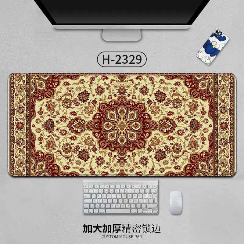 Large Persian-style mouse pad by American Smart EP featuring natural rubber base, anti-slip surface, ideal for office or gaming use.