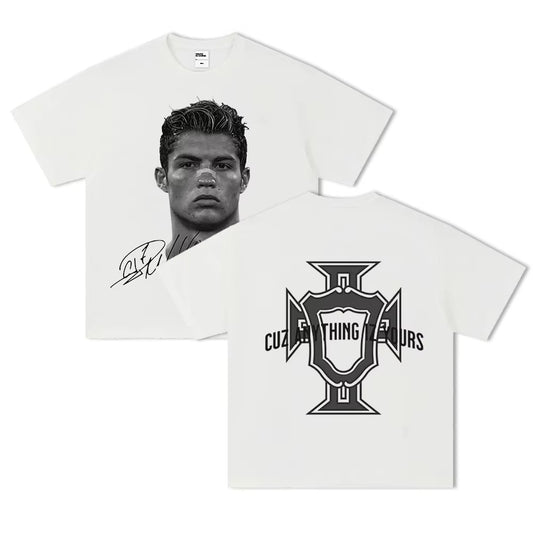 Cristiano Ronaldo pure cotton American-style streetwear hoodie by American Smart - EP, featuring bold graphic design and comfortable fit.