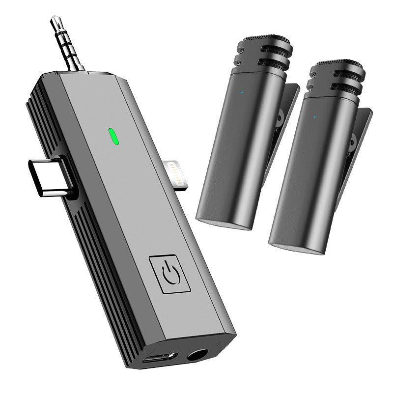 Wireless lavalier microphone by American Smart - EP with AI noise reduction, ideal for TikTok live broadcasts and mobile phone recording.