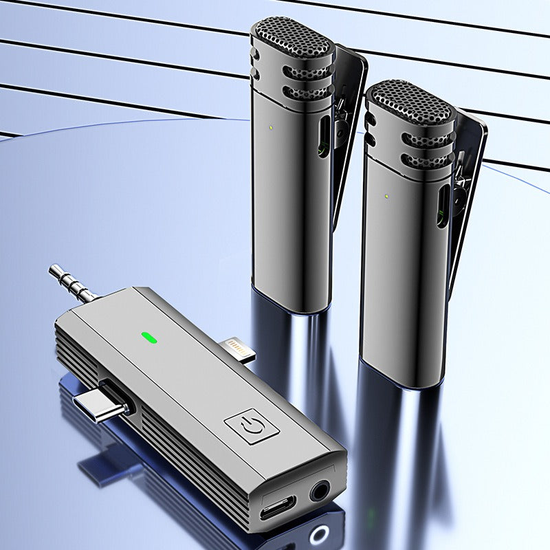 Wireless lavalier microphone by American Smart - EP for mobile phones, camera sound, AI noise reduction, ideal for TikTok live broadcasts.
