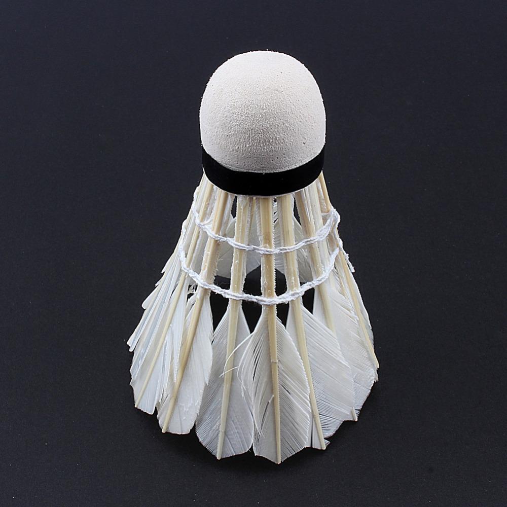 Set of 12 American Smart EP badminton shuttlecocks for recreational and competitive play, showing white feathers and plastic base.