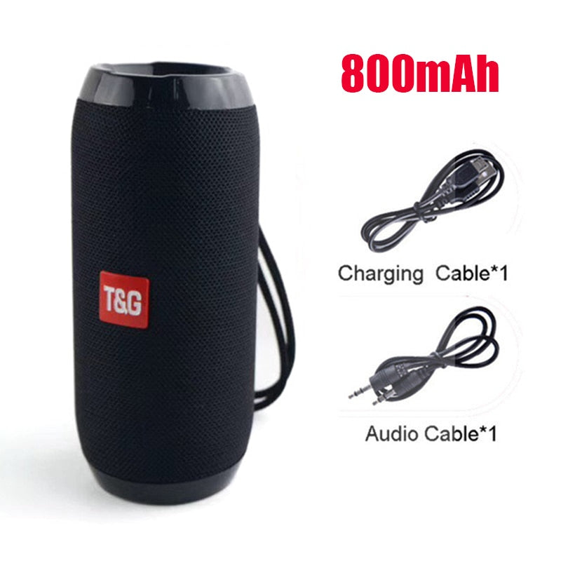 American Smart YABA Bluetooth portable wireless speaker with 3D stereo sound, TF, AUX, USB, compact music sound system.