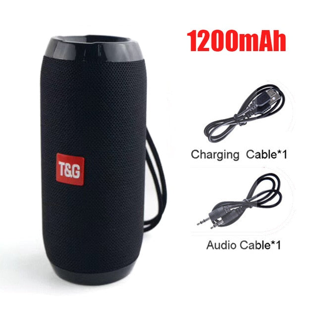 American Smart YABA Bluetooth portable wireless speaker with 3D stereo sound, TF, AUX, USB, and compact sound system design