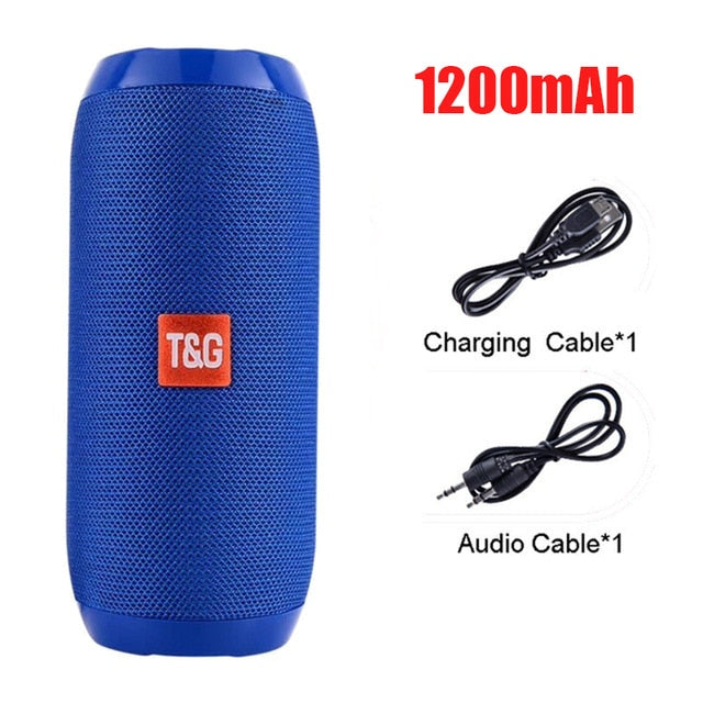 American Smart YABA Bluetooth portable wireless speaker with 3D stereo sound, TF card, AUX, and USB connectivity.