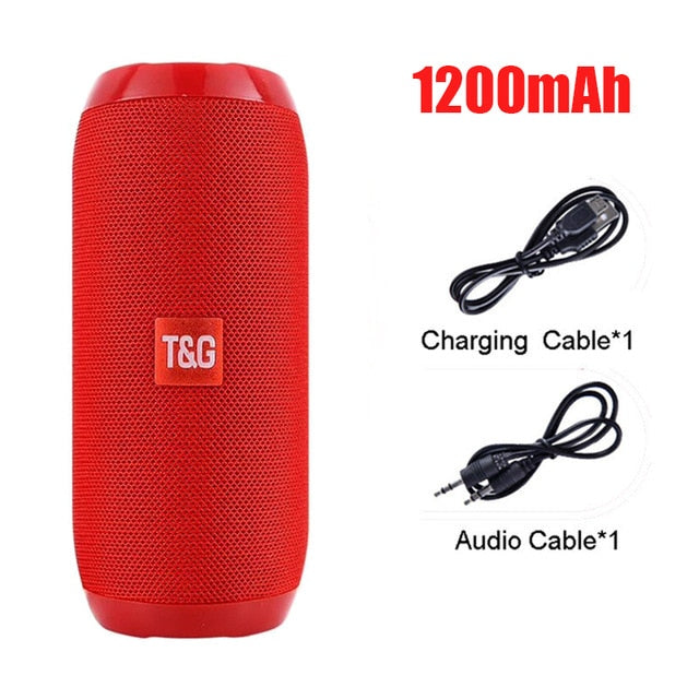American Smart YABA Bluetooth portable wireless speaker with 3D stereo sound, AUX, USB, and TF card support, compact sound system.