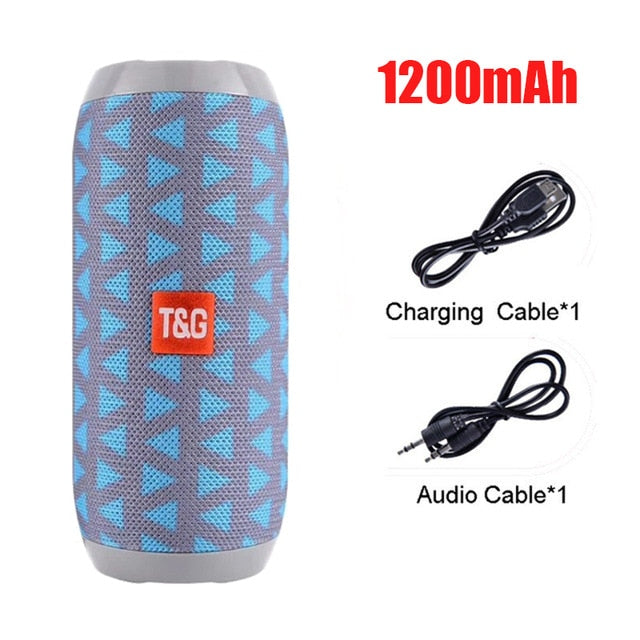 American Smart YABA portable Bluetooth speaker with 3D stereo sound, AUX, USB, TF card support, and compact wireless sound system
