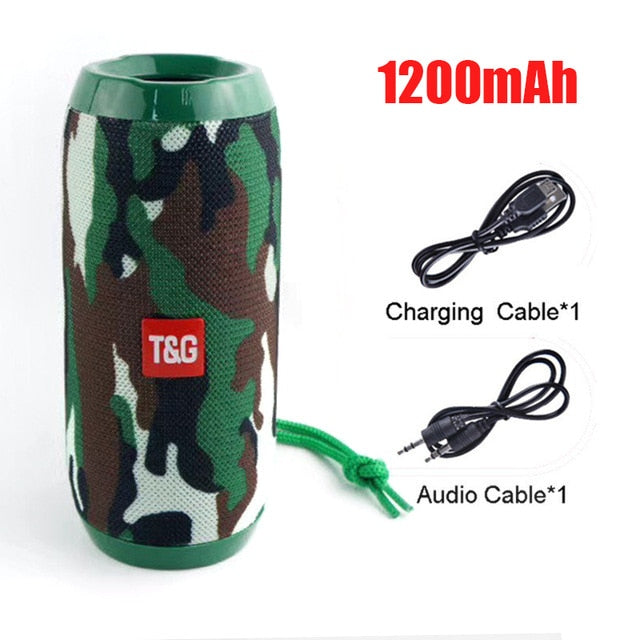 American Smart YABA portable Bluetooth wireless speaker with 3D stereo sound, soundbar, TF card, AUX, and USB input.