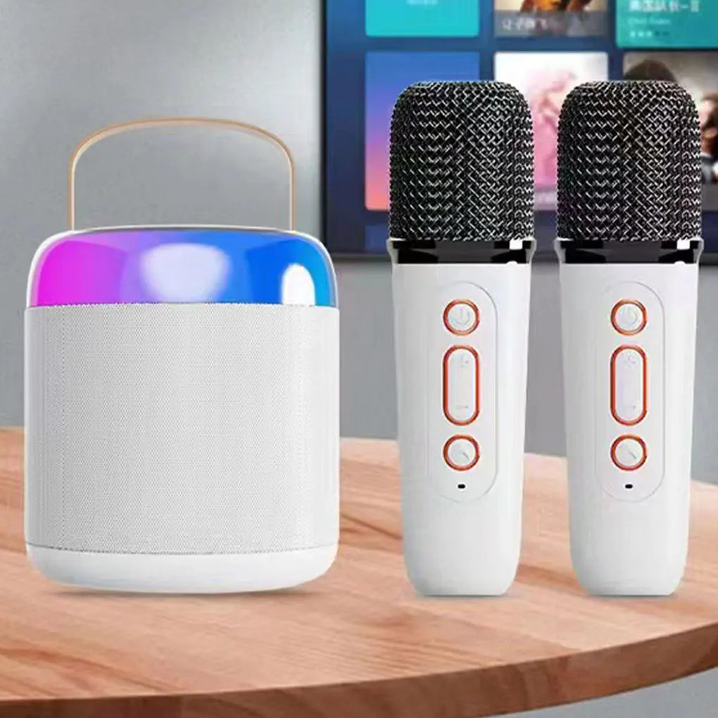 Pink Y2 high-fidelity karaoke machine with microphone, lightweight and portable for immersive singing by American Smart - EP.