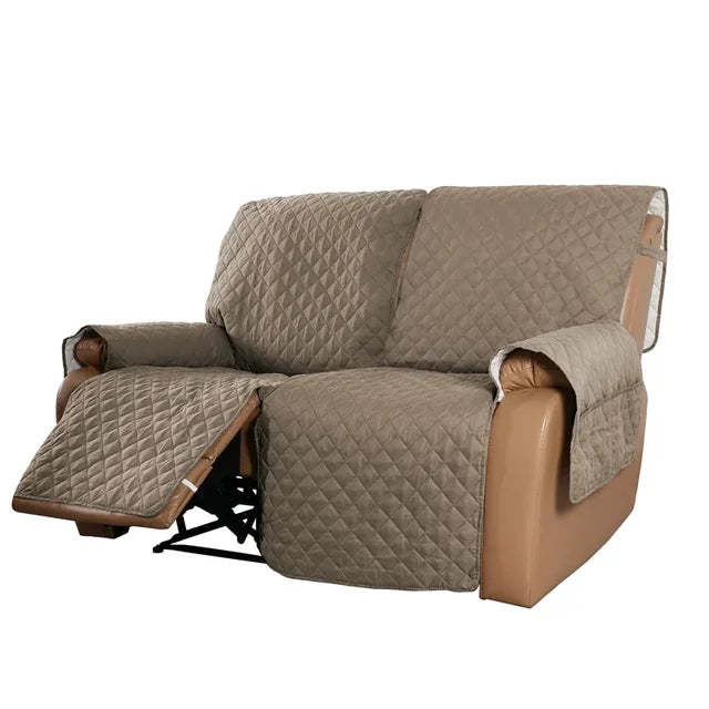 Water-repellent American Smart EP 3-seater recliner sofa cover with armchair slipcover, pet and kid-friendly, casual lazy lounger towel
