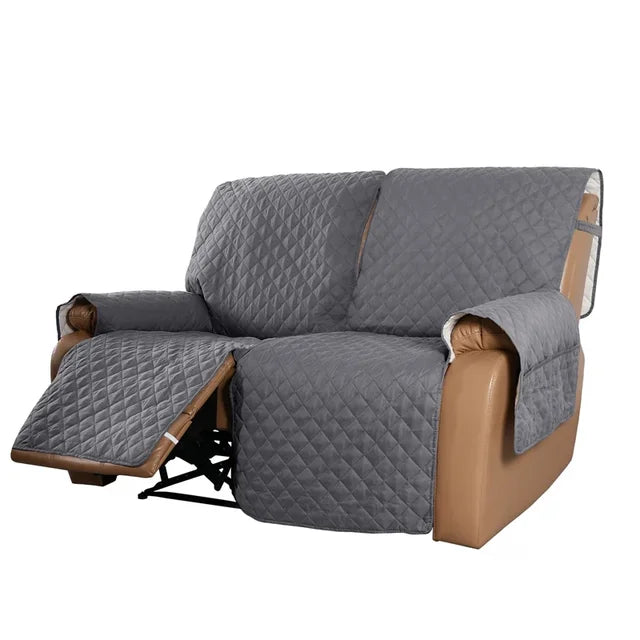 Water-repellent 3-seater recliner sofa cover by American Smart, protecting pet and kid furniture from spills and stains.