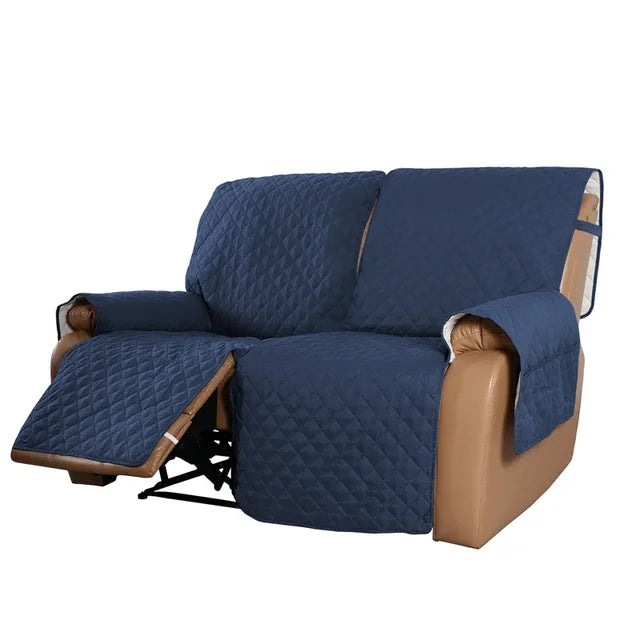 Water-repellent American Smart EP recliner sofa cover in beige, designed for 1-3 seat couches with armrest protection and slipcover fit.