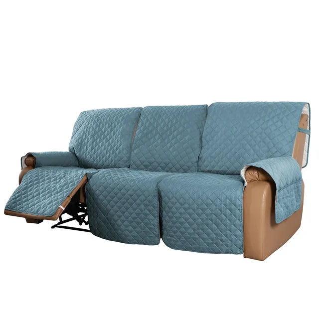 Water repellent recliner sofa cover by American Smart, featuring a 3-seater fabric with armrest protection and pet-friendly design.