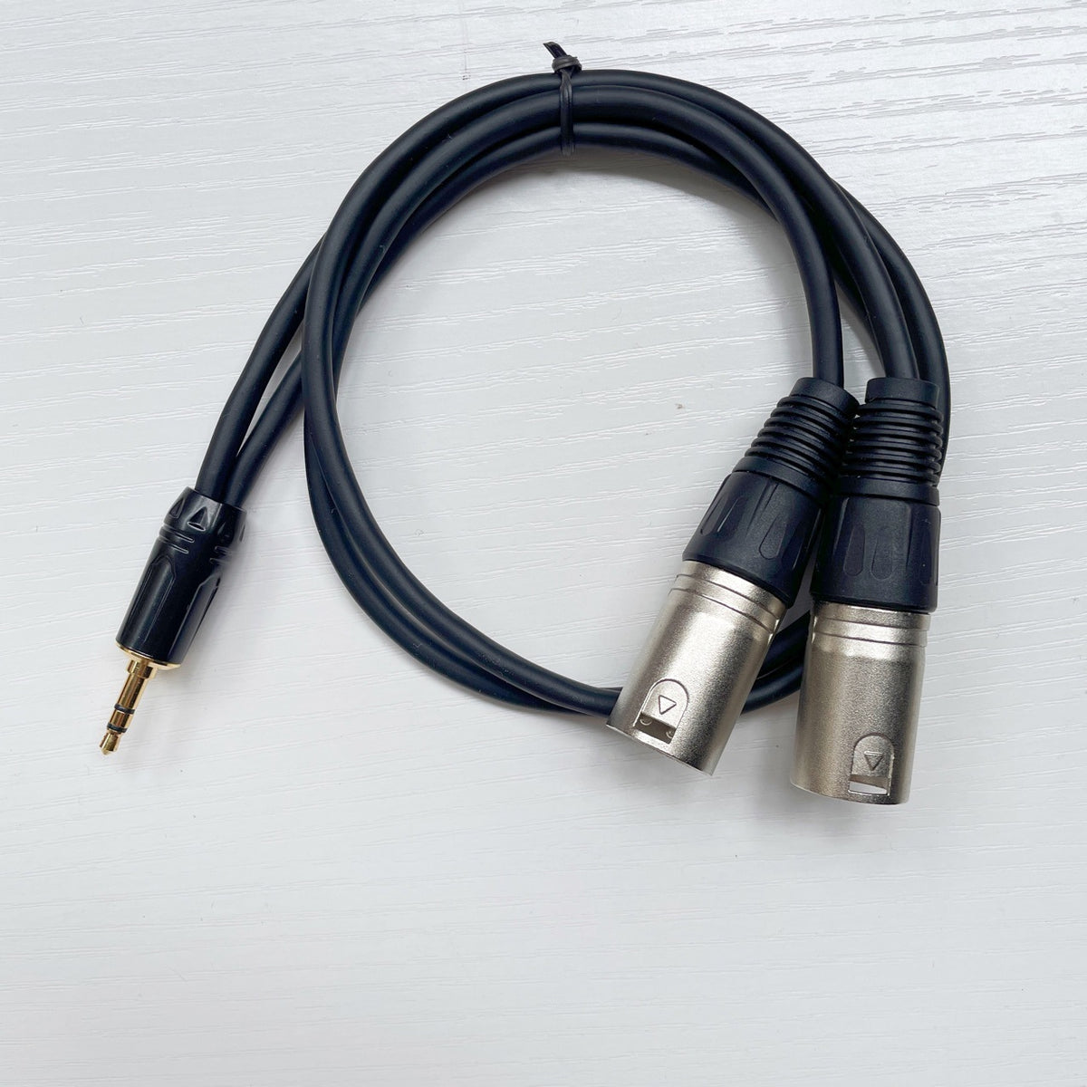 American Smart EP 3.5mm to dual XLR audio cable with 3.5mm and dual XLR connectors for audio device connections