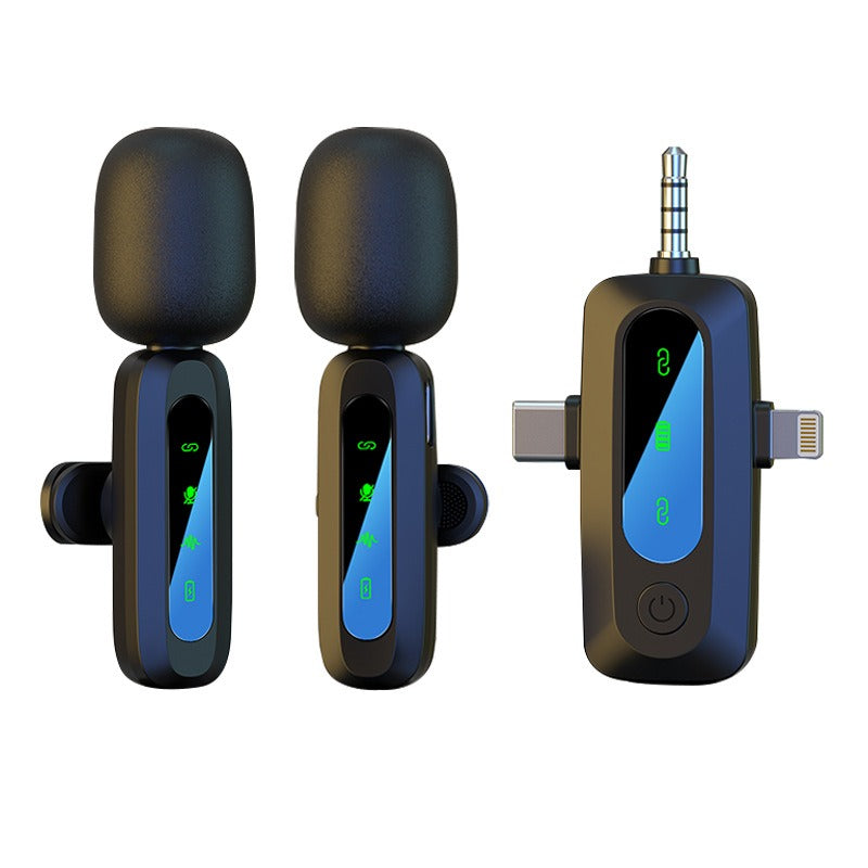 Wireless lavalier microphone J3 by American Smart EP with noise reduction, three-in-one interface, and intelligent sound collection