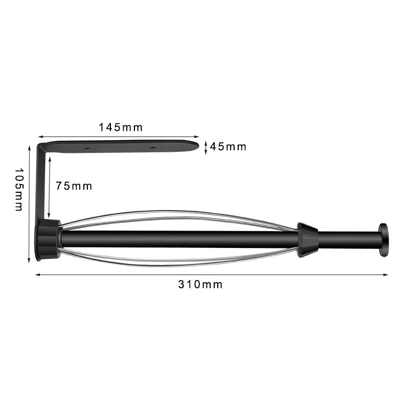 Stainless Steel Paper Towel Rack Kitchen Roll Paper Rack No Punching