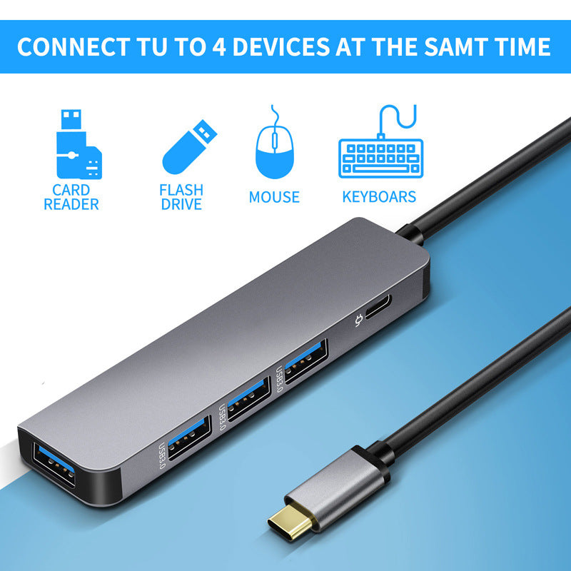 Type-C USB hub with multiple USB 3.0 ports and mouse connection, American Smart - EP PD100W hub for expandable device connectivity