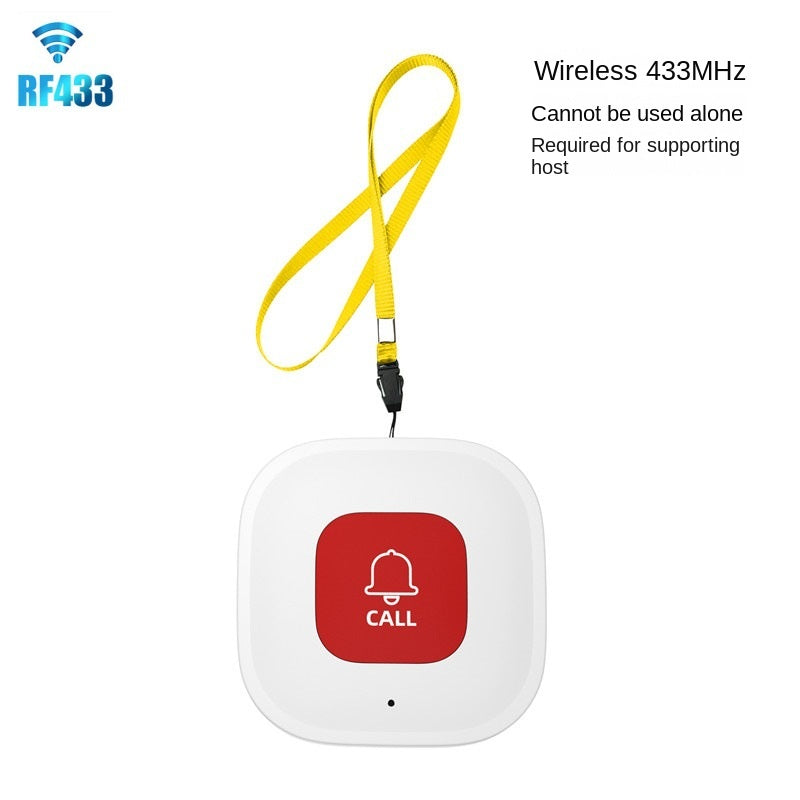 Wireless 433 MHz emergency call bracelet for seniors, American Smart EP wearable SOS watch with emergency button and digital display.