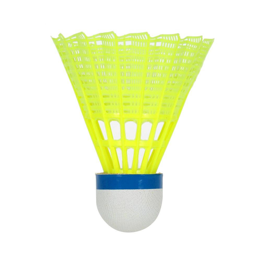 Six American Smart EP nylon badminton training balls for gym exercise, shown in a close-up image.