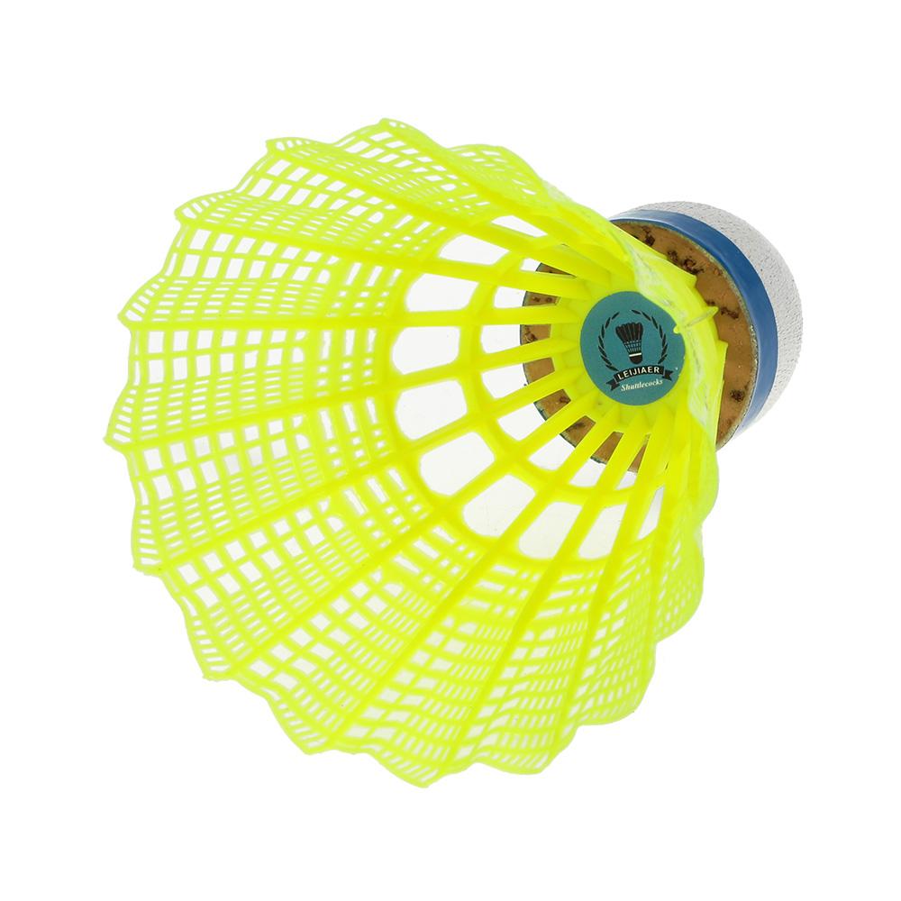 Six nylon badminton training balls from American Smart EP for gym exercise and training sessions.