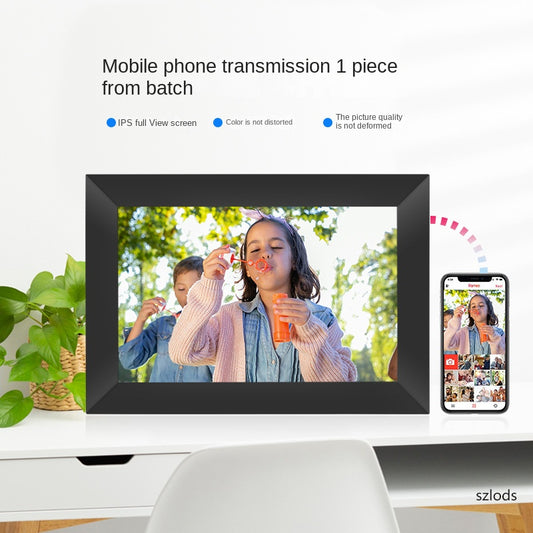 Digital Photo Frame 8 10  Inch WiFi Touch Screen APP Cloud Photo Frame with 32GB Storage - American Smart