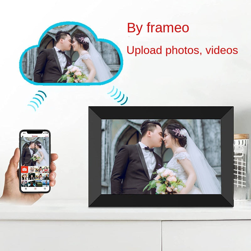 Digital Photo Frame 8 10  Inch WiFi Touch Screen APP Cloud Photo Frame with 32GB Storage - American Smart