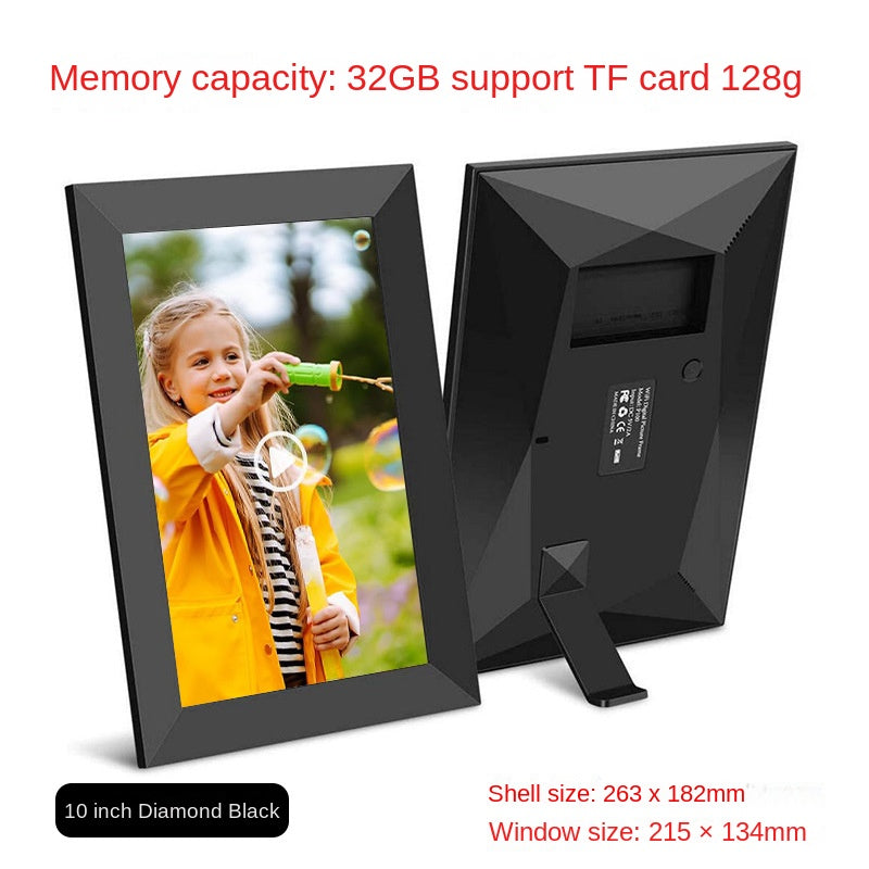 Digital Photo Frame 8 10  Inch WiFi Touch Screen APP Cloud Photo Frame with 32GB Storage - American Smart