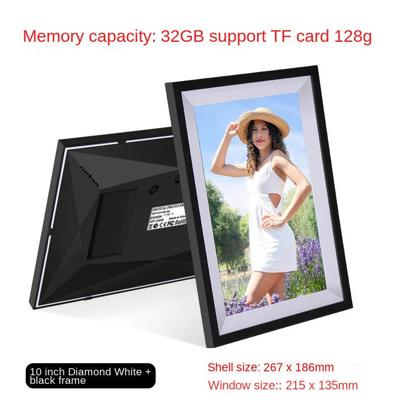 Digital Photo Frame 8 10  Inch WiFi Touch Screen APP Cloud Photo Frame with 32GB Storage - American Smart