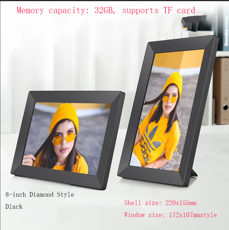 Digital Photo Frame 8 10  Inch WiFi Touch Screen APP Cloud Photo Frame with 32GB Storage - American Smart