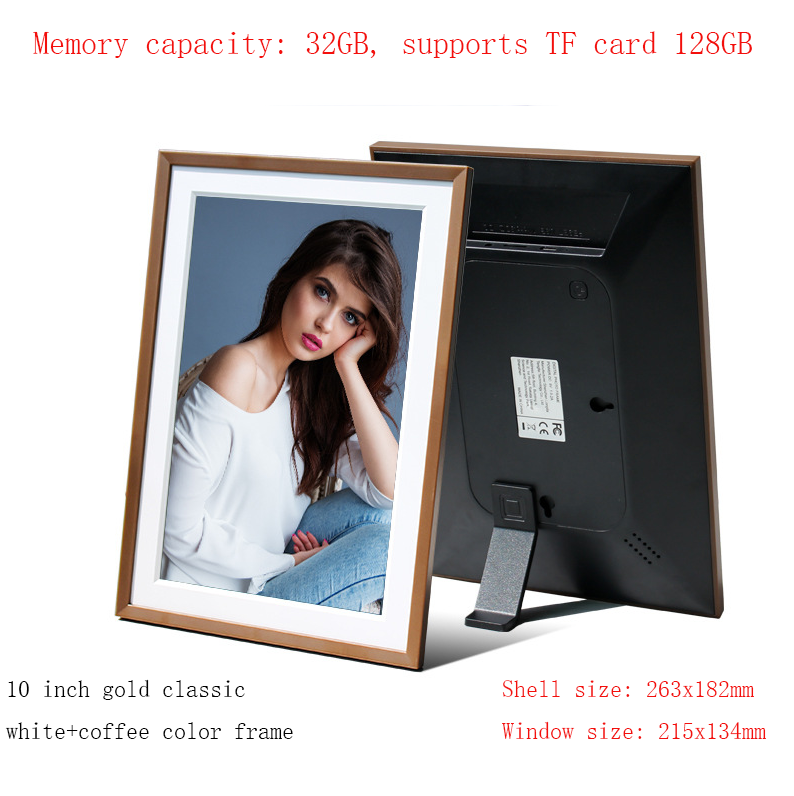 Digital Photo Frame 8 10  Inch WiFi Touch Screen APP Cloud Photo Frame with 32GB Storage - American Smart